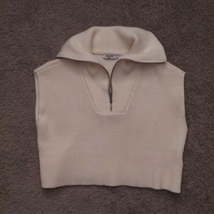 cropped knit top